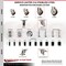 Service Caster 4 Inch 316SS Maroon Polyurethane 12mm Threaded Stem Caster Lock Brake, 2PK SS316TSTTL20S414-PPUB-MRN-M1215-2-S2 - alternate 4